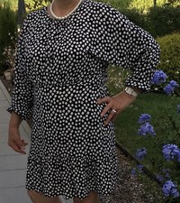 Damenkleid 42/44, Kleider, Kleid, PRIMARK, Schwarz/Weiß 🌺, Tolles Design, Ans😉