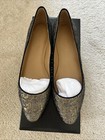 Talbot's Ruby1 Black Gold Jacques Flat Point Toe Sz 7M Excellent Condition. — photo 3