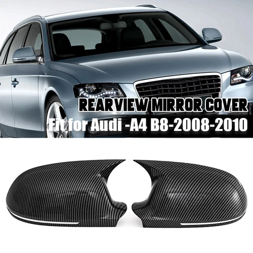Cubierta de espejo retrovisor lateral de fibra de carbono OX para Audi A3 A4 B8 A5 A6L A8L RS6 S8 Q3- - Imagen 2 de 11