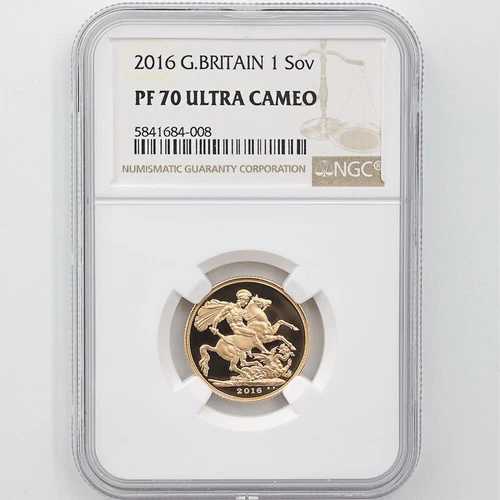 2016 Great Britain Elizabeth II 90th Birthday Sovereign Gold Proof Coin NGC PF70