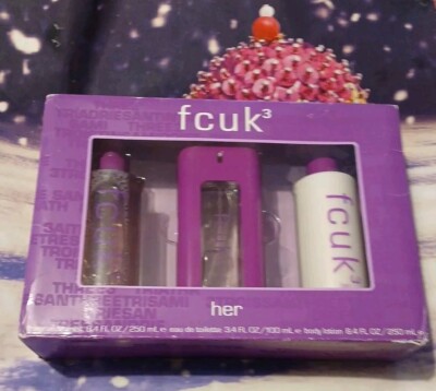 FCUK For Her Perfume Fragrance Mist Lotion Gift Set UK