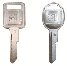 2 1970 Chevrolet Corvette GM OEM NOS Original J and K Key Blanks, Free Shipping!