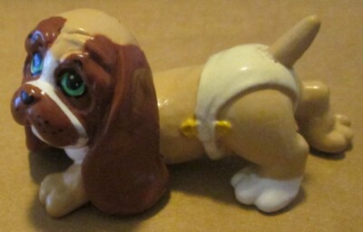 Vintage Baby Face MAGIC DIAPER BABY Pet Dog PVC Figure 2.5'' long 1991 LTG Galoob