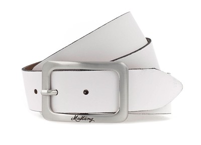 MUSTANG Pelle cintura Leather Belt 3.0 W80 Black nero