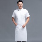 Unisex Chef Uniform Top Apron Chef Jacket Restaurant Kitchen Cooking Clothes