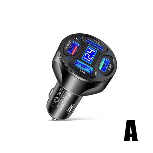 4-Ports 3.1A USB Cigarette Charger Lighter Digital LED Voltmeter Car Accessories - Photo 10 sur 10