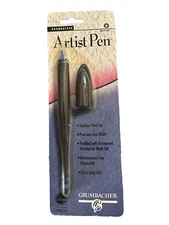 Grumbacher Artist Pen Vtg New NOS Medium 3160-01M Black Ink Precision 1995 USA