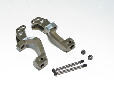 HB204855 HB RACING E8 WORLD SPEC BUGGY UPDATED 20 DEG ALUMINUM CARRIERS & PINS