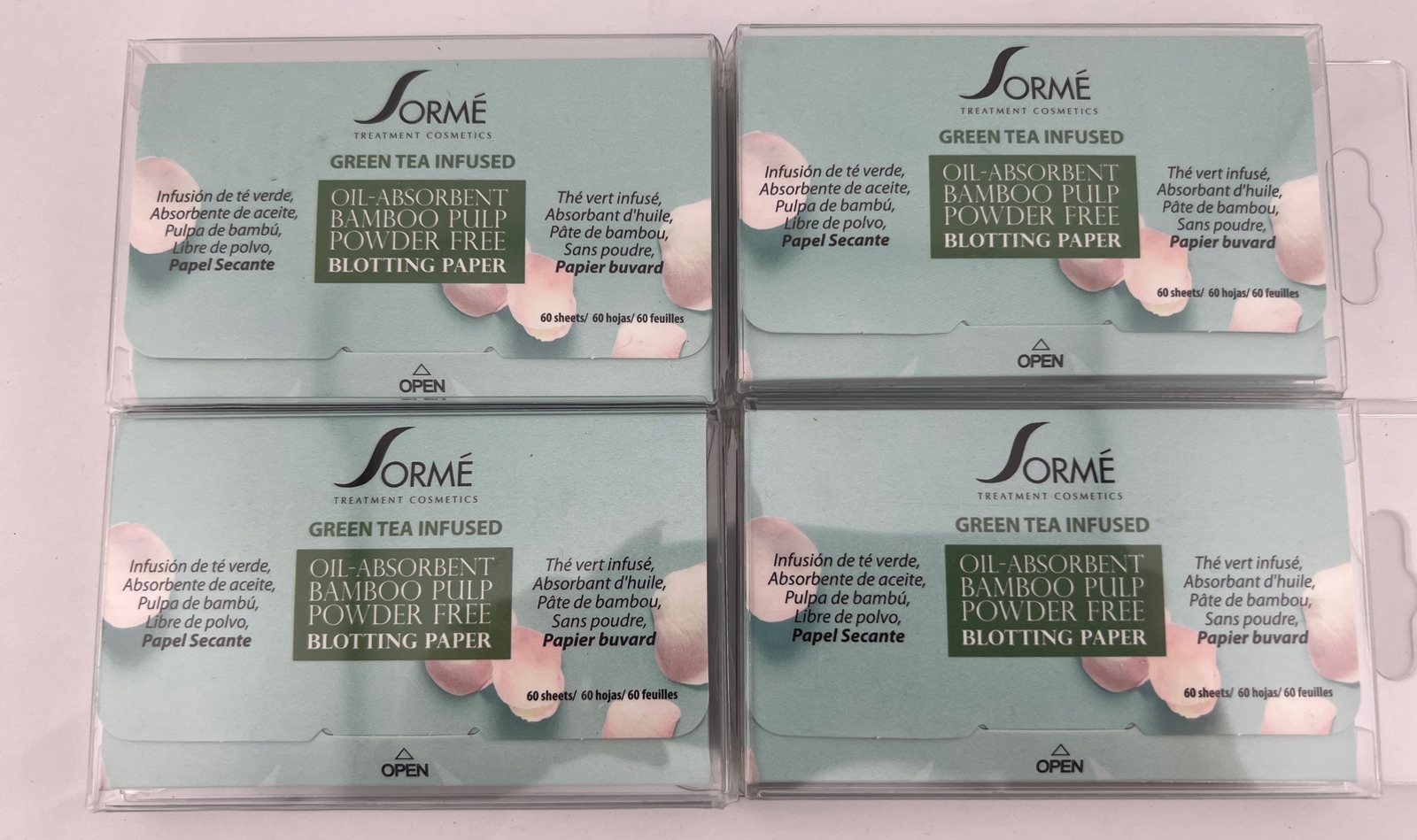 Face Blotting Paper, Powder Free 60 Sheets X4 = 240 Sheets Total