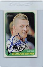 2014 Heritage #309 Brandon Barnes Colorado Rockies Signed Auto *F9379