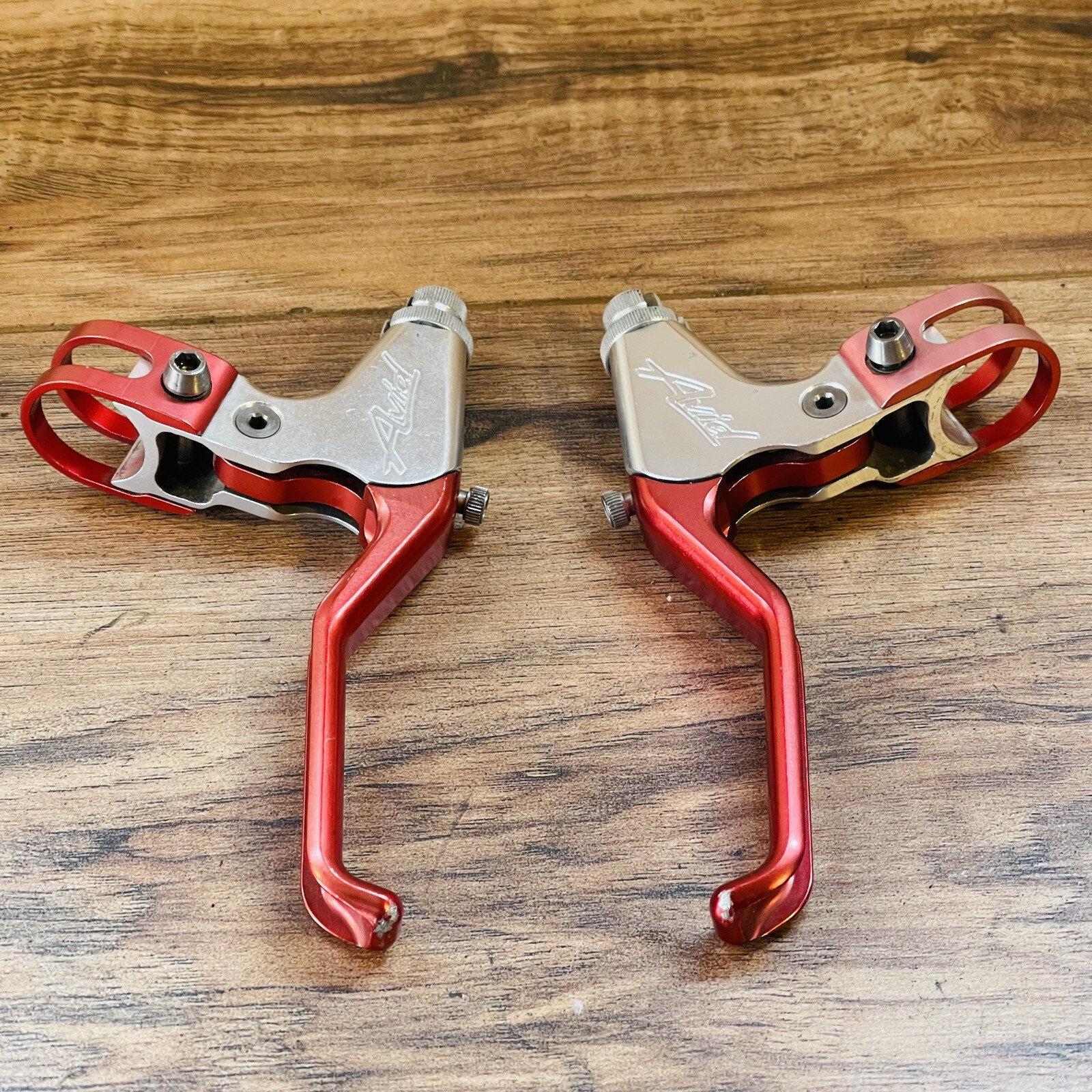 Vintage Avid Speed Dial Ultimate CNC Cantilever Brake Levers Red Ano eBay