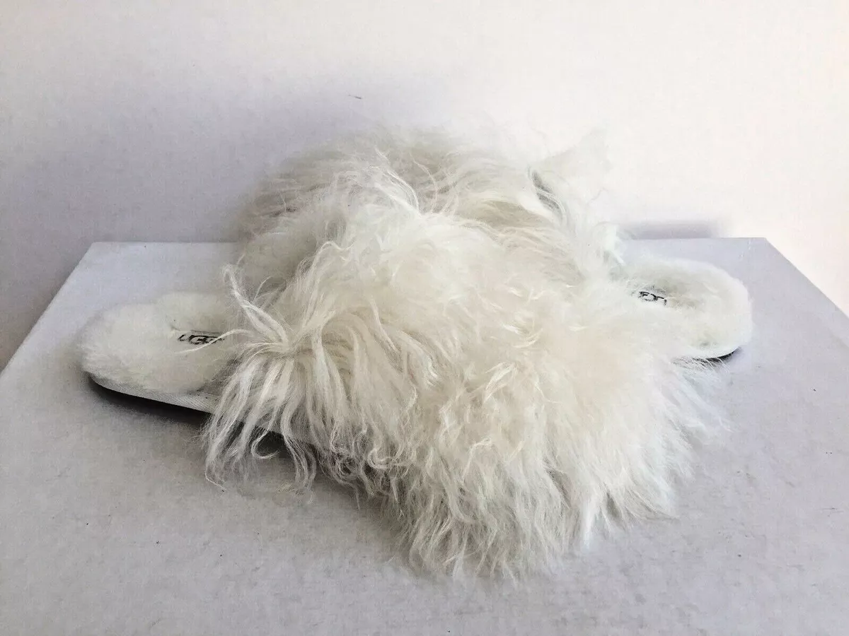 UGG Fluff Momma Mongolian in White