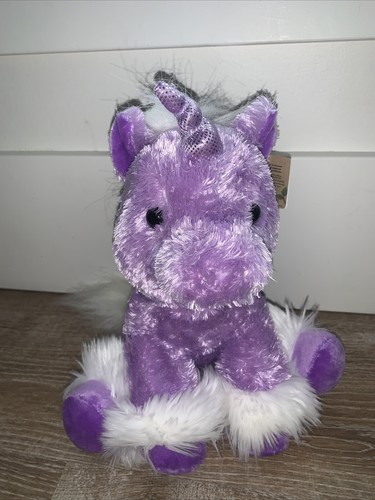 NWT Aurora 12" Dreaming of You Purple Unicorn Plush Stuffed Animal