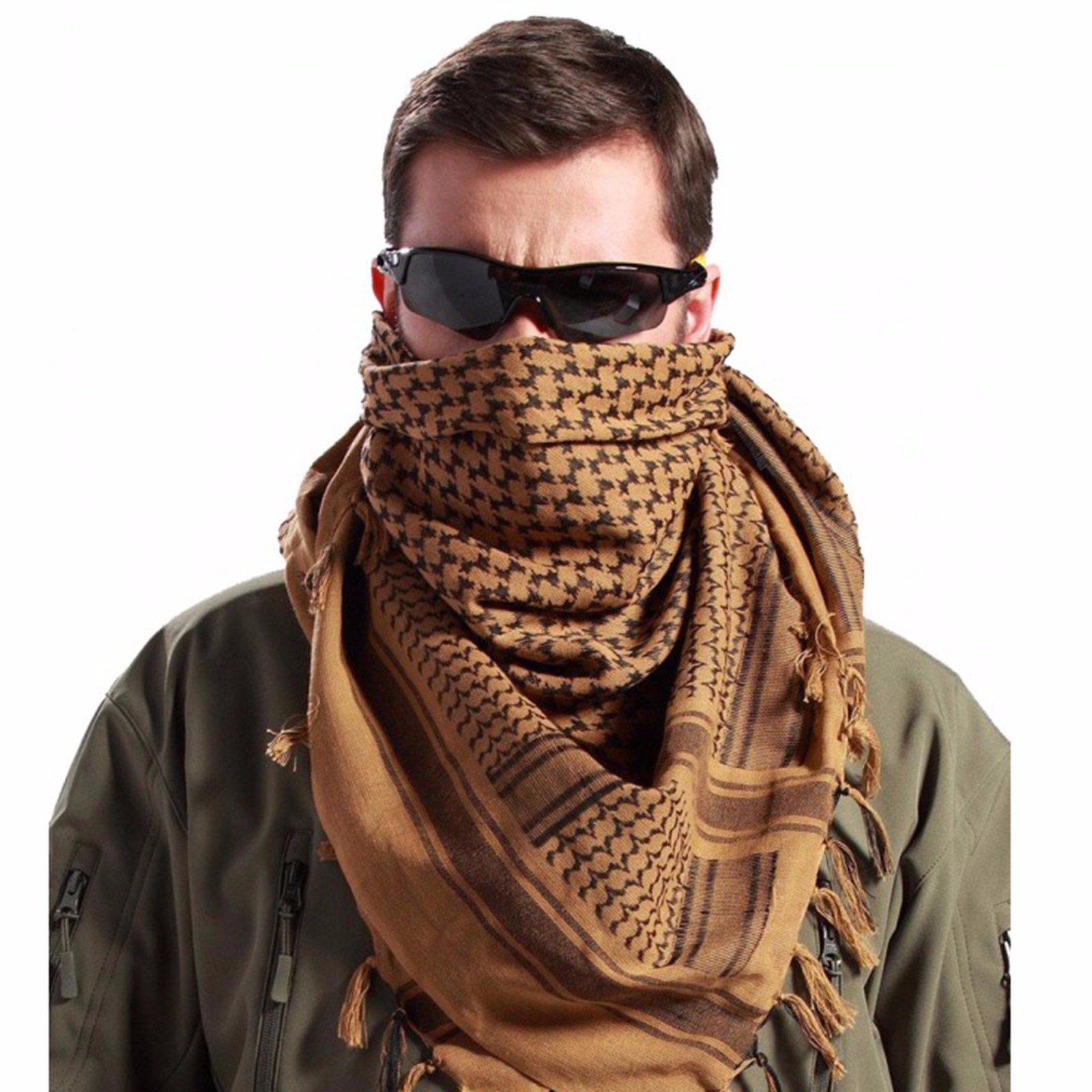 Shemagh Military Army Cotton Heavyweight Arab Tactical Desert Keffiyeh Scarf Bro