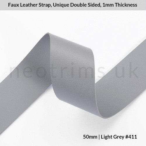 Bande de sangle en simili cuir Garniture de ruban Double face Fort, 4 Largeurs - Picture 79 of 107