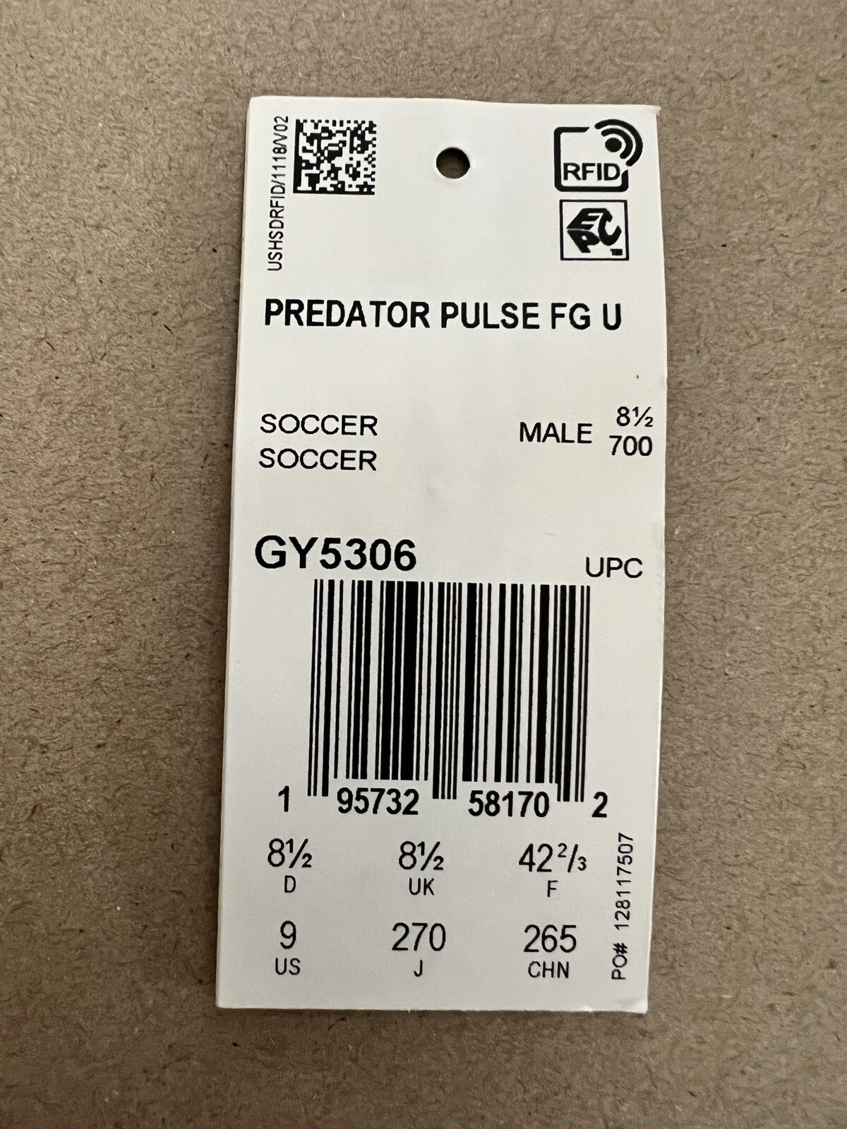 adidas predator pulse ucl fg firm ground soccer cleats