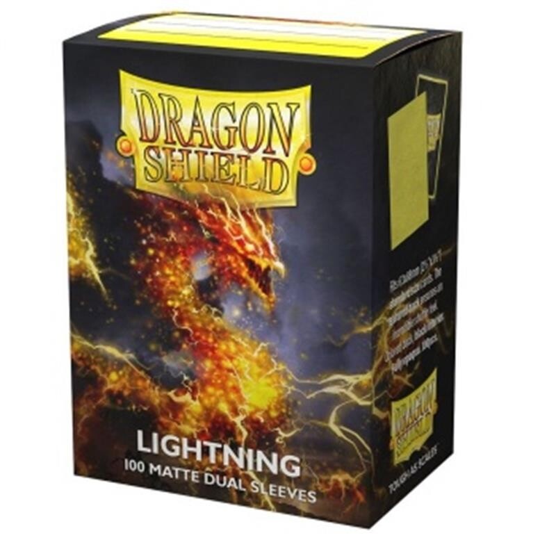DRAGON SHIELD Dual Matte Sleeves - Lightning 'Ailia' (100 Sleeves)