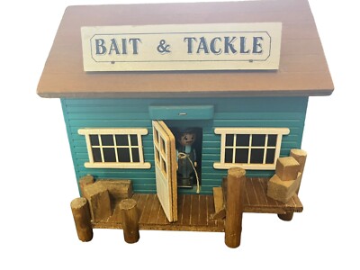 Music Box ''Bait & Tackle'' Berkley Somewhere Beyond The Sea Taiwan 6.5'' x 5.75''