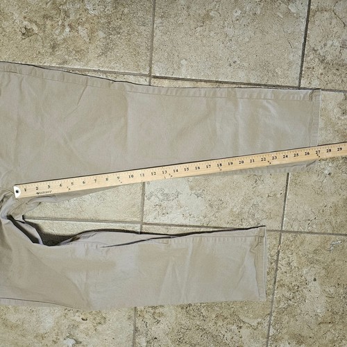 Men's Bonobos Tan Chino's Tailored Fit flat front straight leg size 35 x 28 - Picture 8 of 9