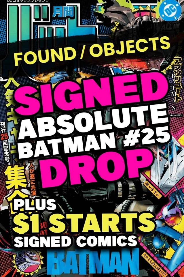 SIGNED ABSOLUTE BATMAN #25 CLAY MANN POP UP DROP