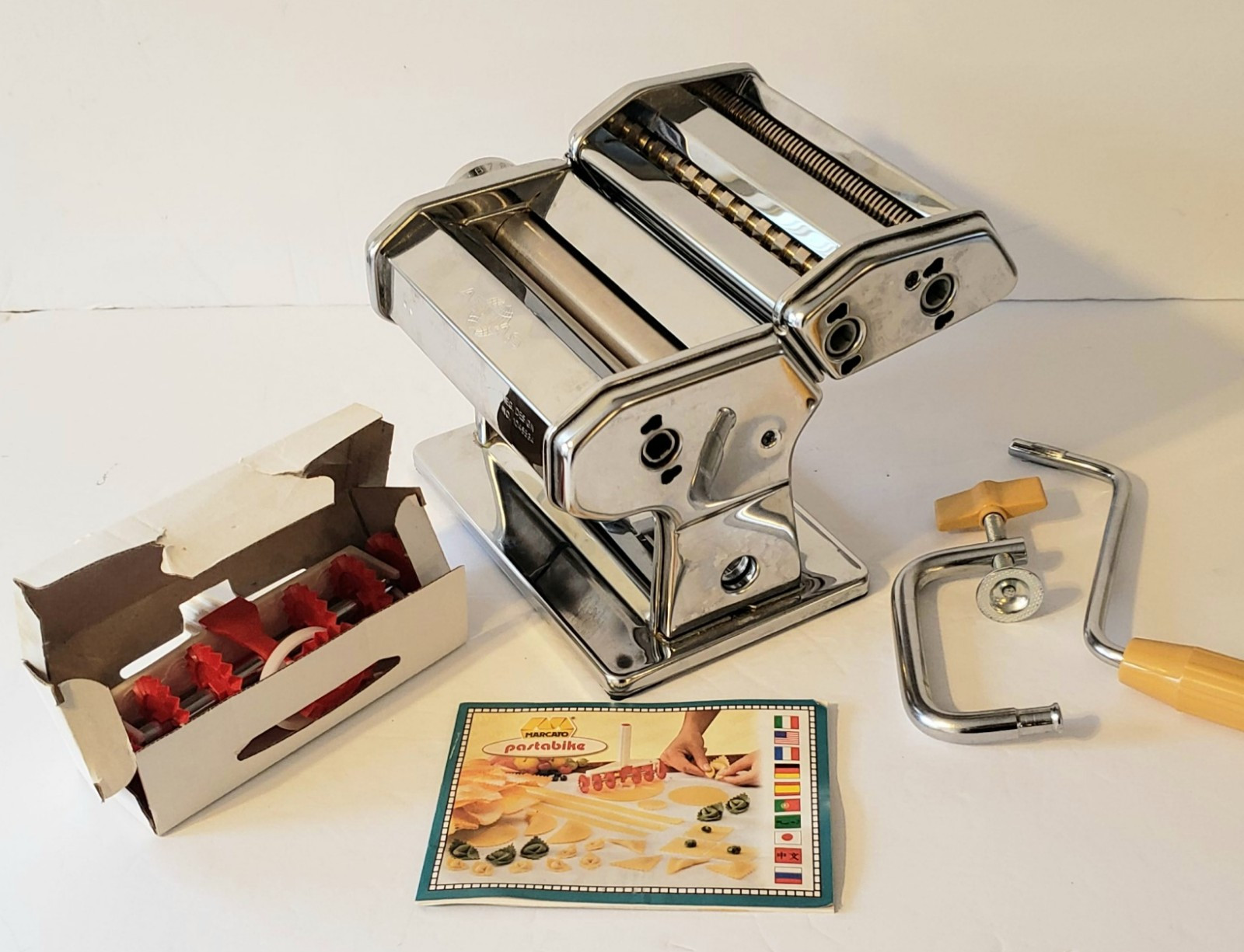 MARCATO ATLAS 150 Pasta Machine & Pastabike Set w/ Box