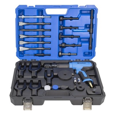 27PCS Air Hammer Kit, Heavy Duty Pneumatic Hammer Chisel Tool 2500BPM 90 PSI