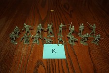 Marx Army Battleground 16-Piece Lot of Vintage American Soldiers Tank K - MPC