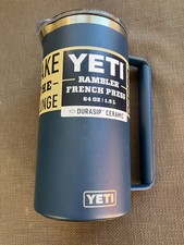 Yeti Rambler French Press 64 oz with Durasip Ceramic And Twist To Lock -  Navy