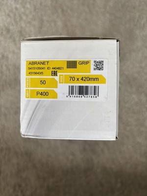 Mirka Abranet P400 H&L lange Schleifstreifen 70 x 420 mm 50 Stück staubfrei für Block