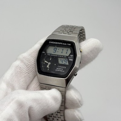 Citizen Quartz Crystron LC (4-098111 K) for parts or repair