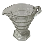 Indiana Clear Glass Tea Room Mini Creamer Cream Pitcher Depression Art Deco