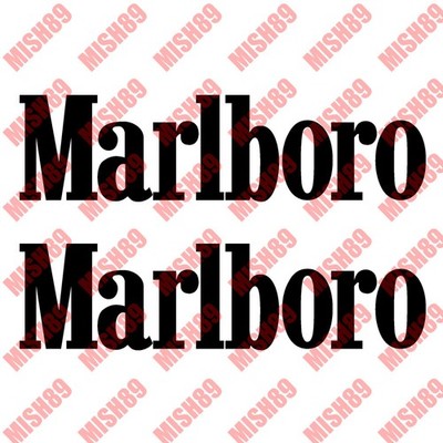 Marlboro Decal Marlboro Vinyl Sticker Motorcycle Car Racing Decal - Any Size