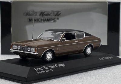 ■希少 美品 テクノ デンマーク FORD TAUNUS ミニカー■ Ford Taunus TC1 Coupe 1970 Brown Met. 1:43 Minichamps 400081321