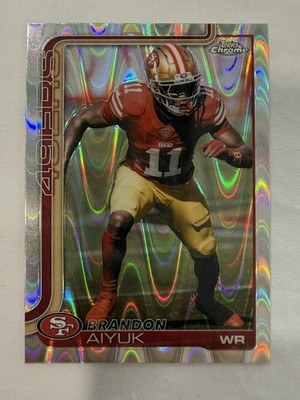 2025 Topps Chrome - Brandon Aiyuk #266 - Raywave Refractor  