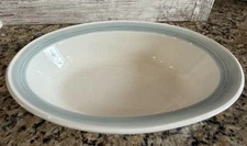 Impressions by Daniele BLUE MIST Stoneware 10.5” Oval Serving Bowl Vintage