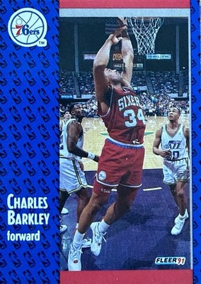 1991-92 Fleer CHARLES BARKLEY Philadelphia 76ers