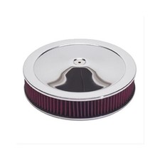 Summit Racing Chrome Air Cleaner With Reusable Filter 14 Dia Round 239432 Summit Racing Chrome Air Cleaner With Reusable Filter 14 Dia Round 239432