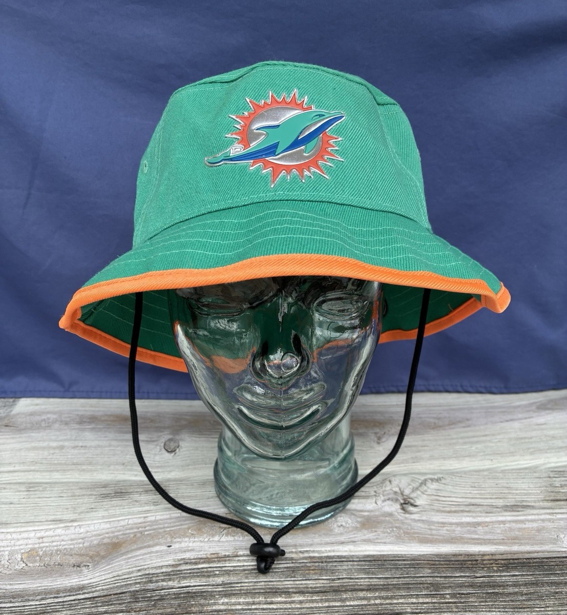 New Era Miami Dolphins Bucket Hat Beach Sun NFL Football - One
