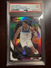 2024 Select Anthony Edwards Teal/White/Pink Prizm 29/49 PSA9