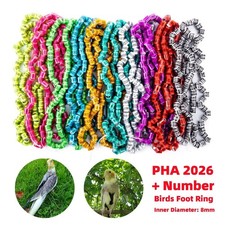 2026 Multicolor 60pcs 8mm Bird Foot Ring for Racing Pigeon Rings Leg Bands Arpu