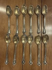 Arnold & Co Sterling Silver Demitasse Spoons 1895 Set of 12 @ 120 g