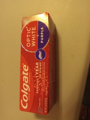 colgate optic white toothpaste Purple