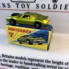 Vintage 1971 Matchbox Superfast No 9 AMX Javelin in original box.