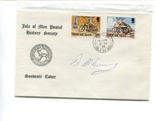 Isle of Man 1974 Manx Grand Prix Junior & Senior winners Autograph on envelope,