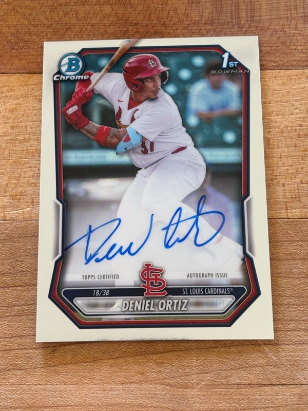 2026 BOWMAN CHROME DENEIL ORTIZ AUTO 1st BOWMAN ST. LOUIS CARDINALS