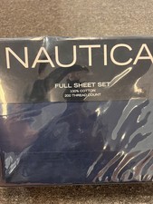 NAUTICA NAVY FULL SIZE SHEETS NEW