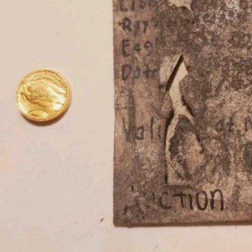 1904 US Double Republicas Liberty Gold Coin $1 Dollar Alaska ORO PESO COIN 14K