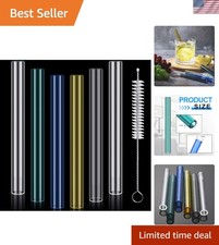 Unbreakable 6 Pack of Borosilicate Glass Tubes - Perfect for Crafts  Science