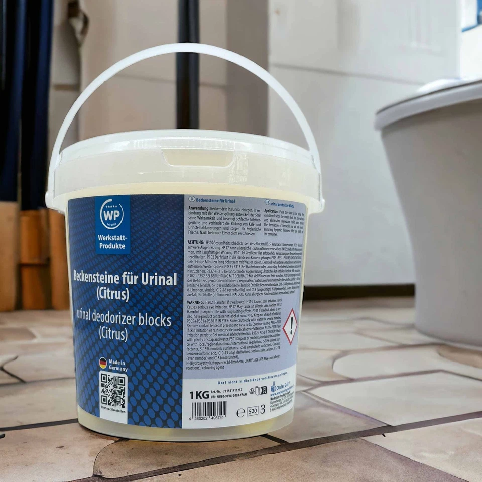 WP Urinal WC Steine Tabs Beckensteine Ocean-Duft Eimer Entkalker Klostein 1kg - Bild 3 von 4
