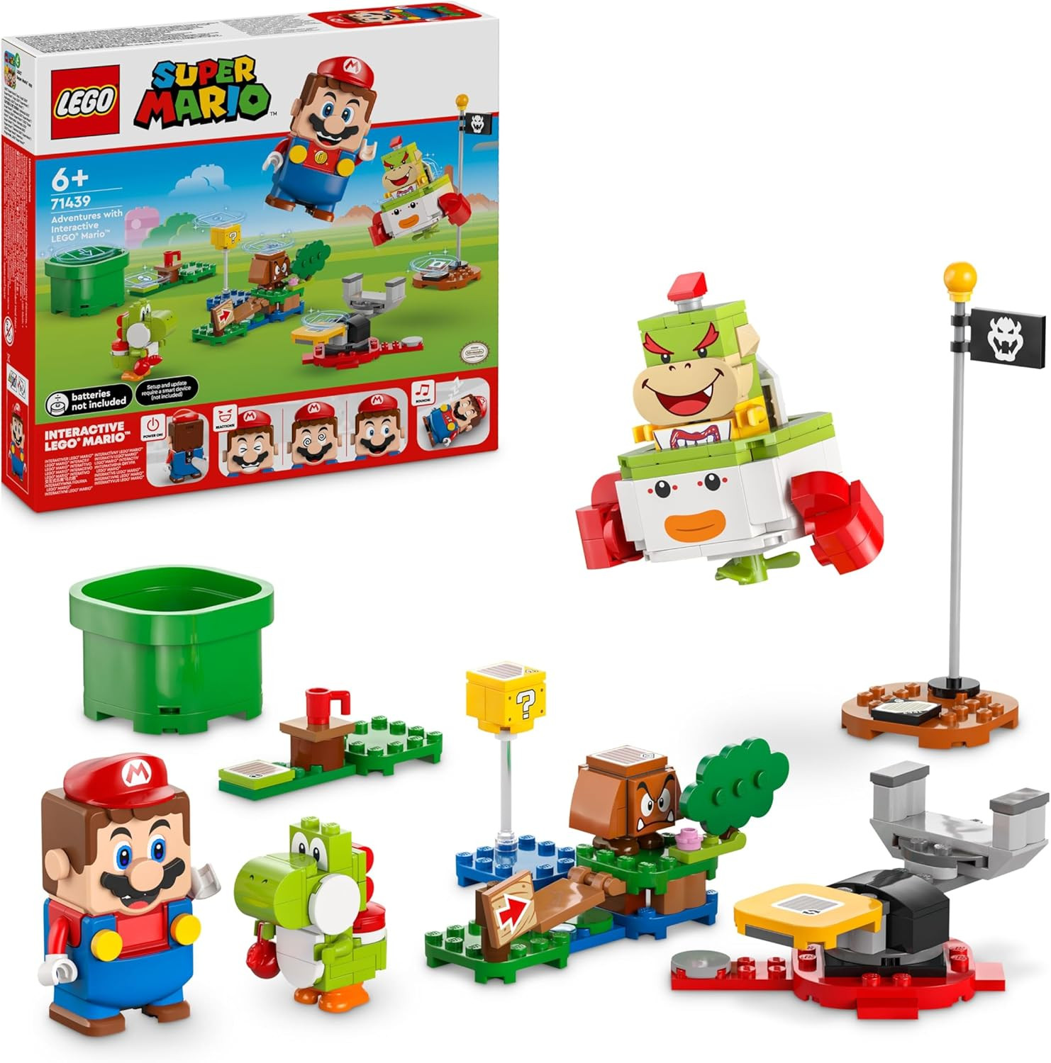 Super Mario Avventure Mario Interattivo, Giocattolo Con I Personaggi Nintendo Di